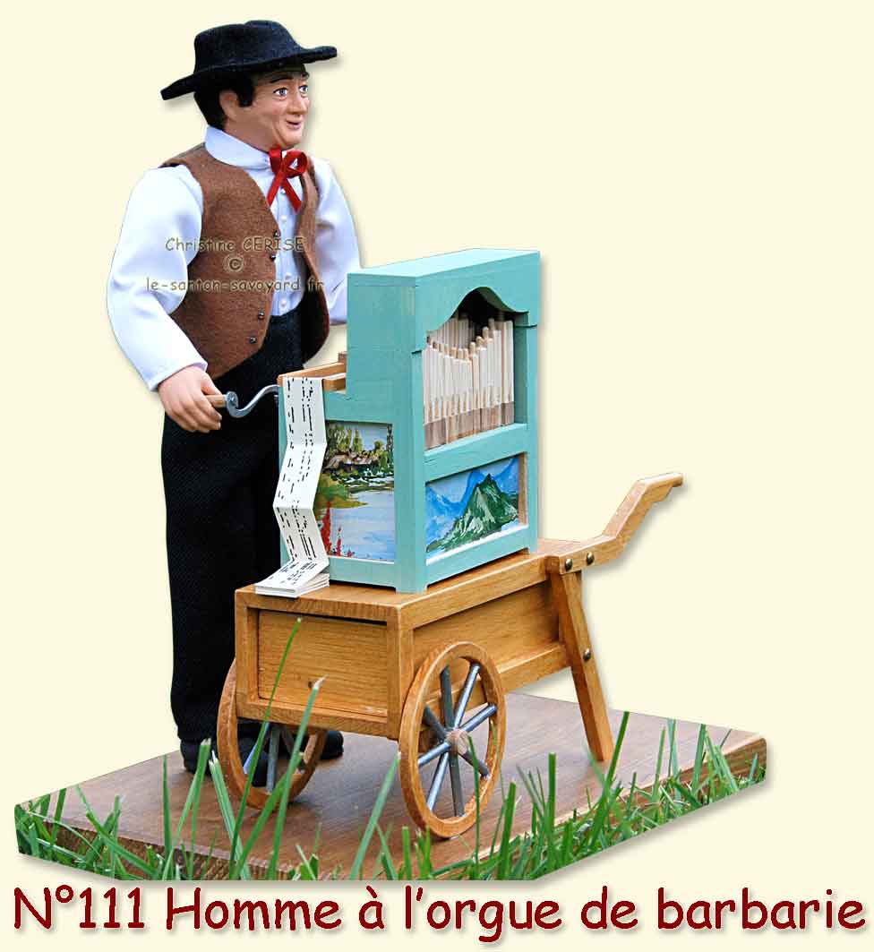 N°111 Homme à l'orgue de barbarie